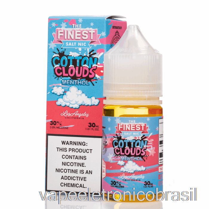 Vape Eletronico Algodão Nuvens Mentol - A Melhor Edição De Doces Salt Nic - 30ml 30mg